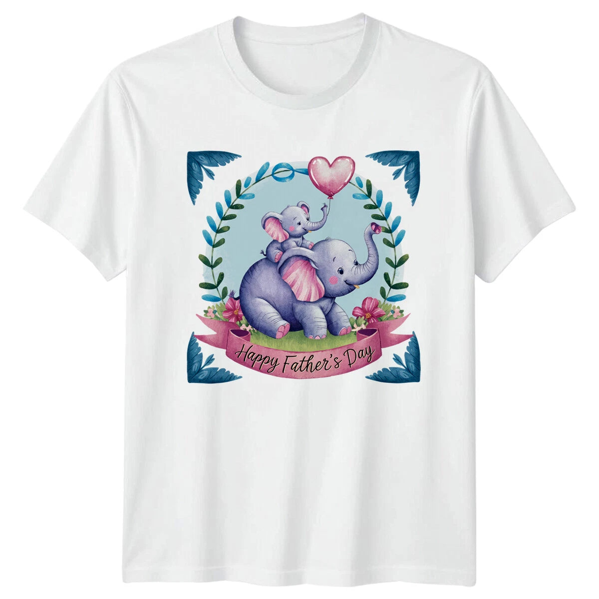 Happy Father's Day Elephant T-Shirt, Cute Dad T-Shirt
