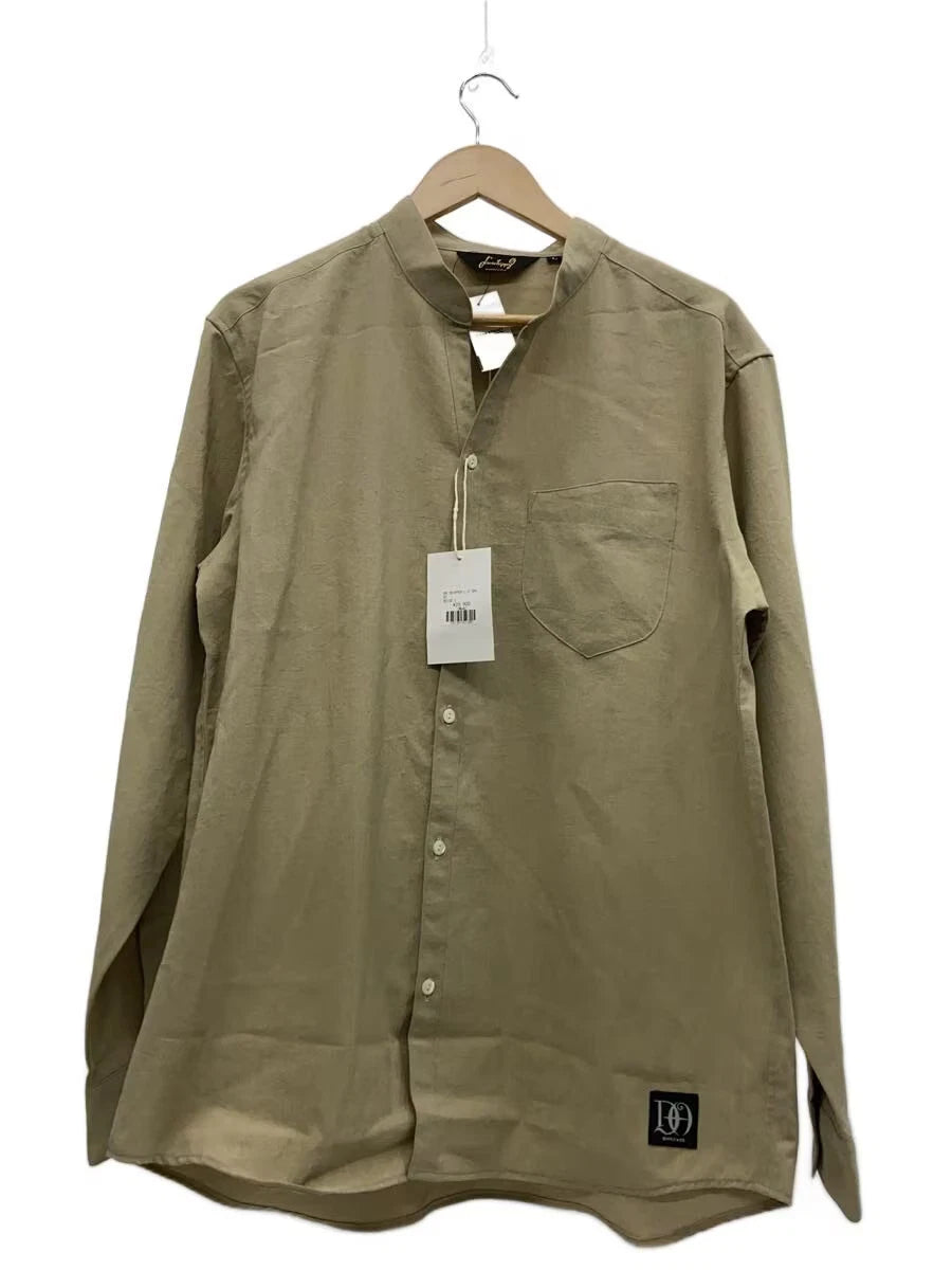 Dress Hippy Long Sleeve Shirt L Polyester BEG Solid