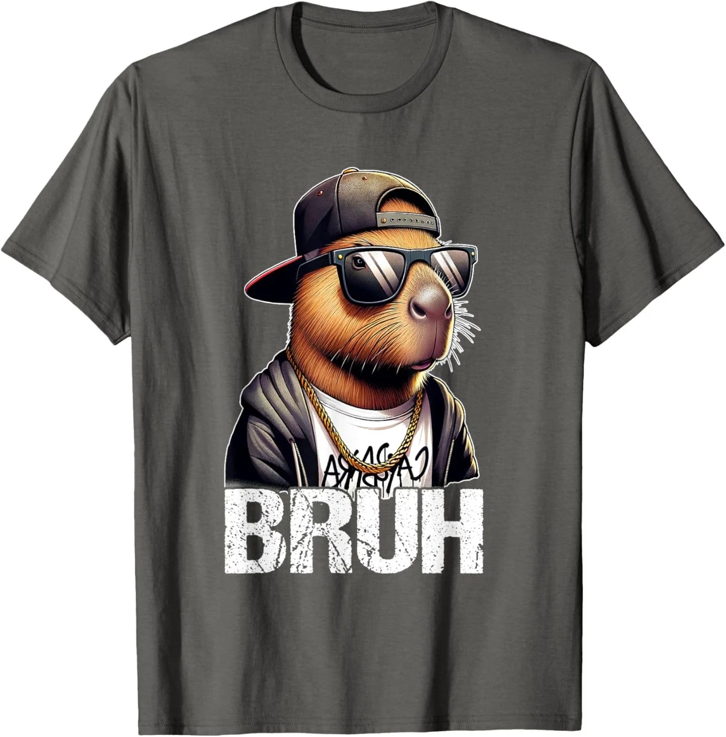 Bruh Sunglasses Design - Funny Capybara Lover Gift Unisex T-Shirt