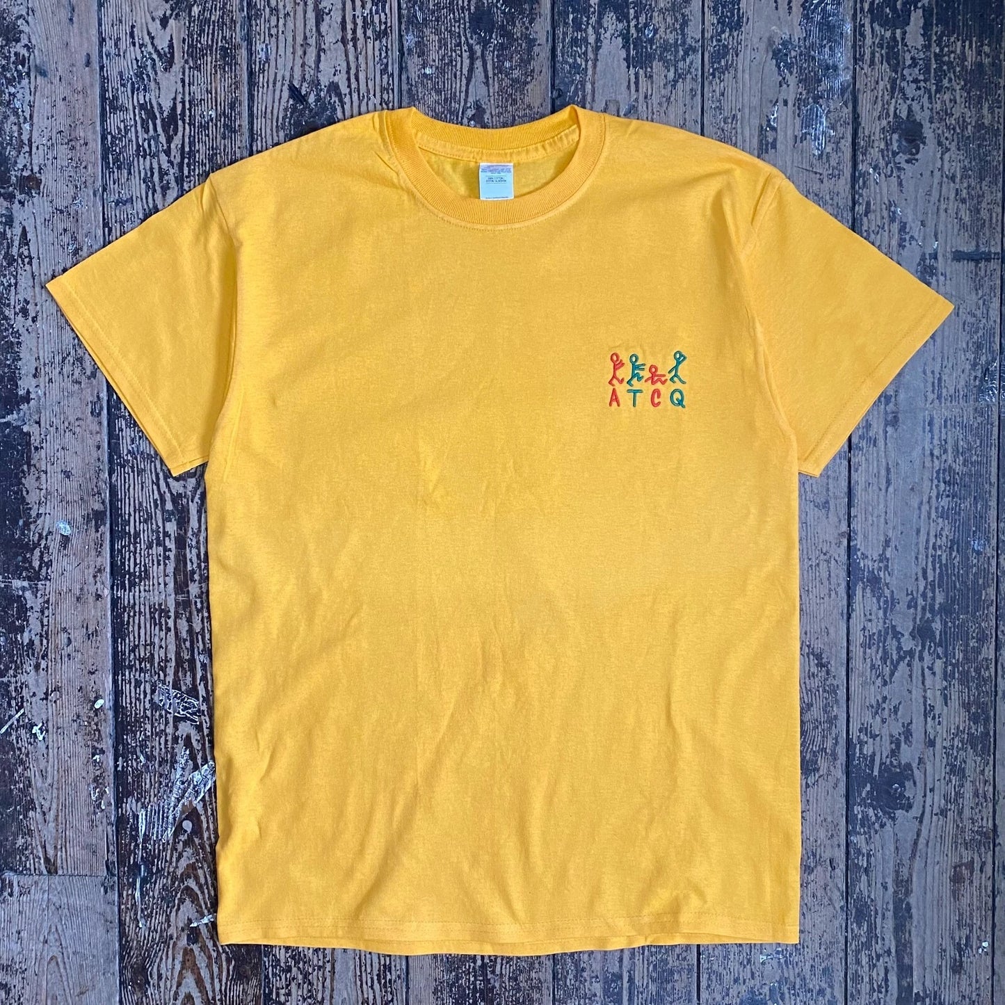 Actual Fact Tribe Called Quest ATCQ Stick People Yellow T-Shirt