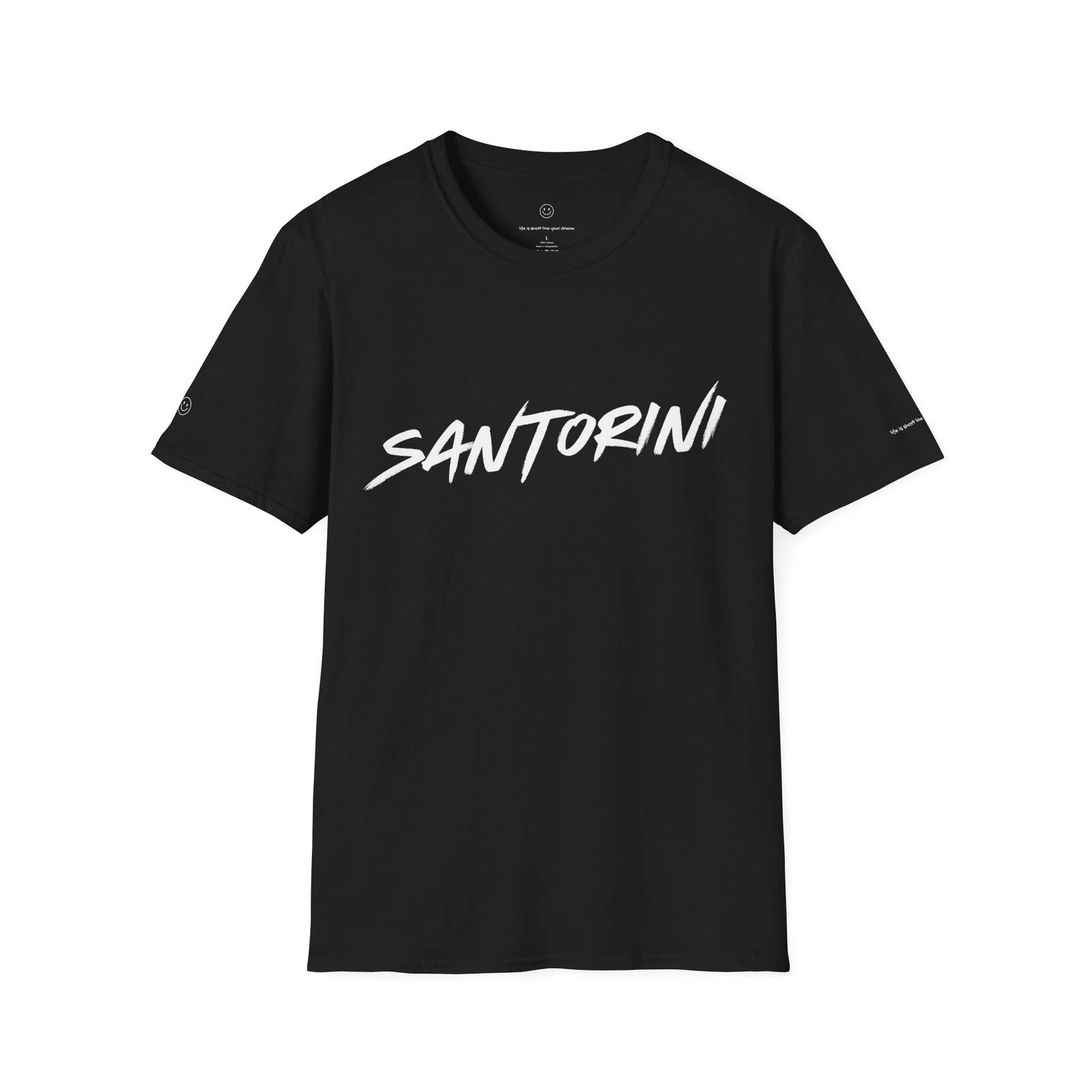 SANTORINI T-Shirt Minimalist Luxury Travel Tee Unisex Streetwear Casual Shirt