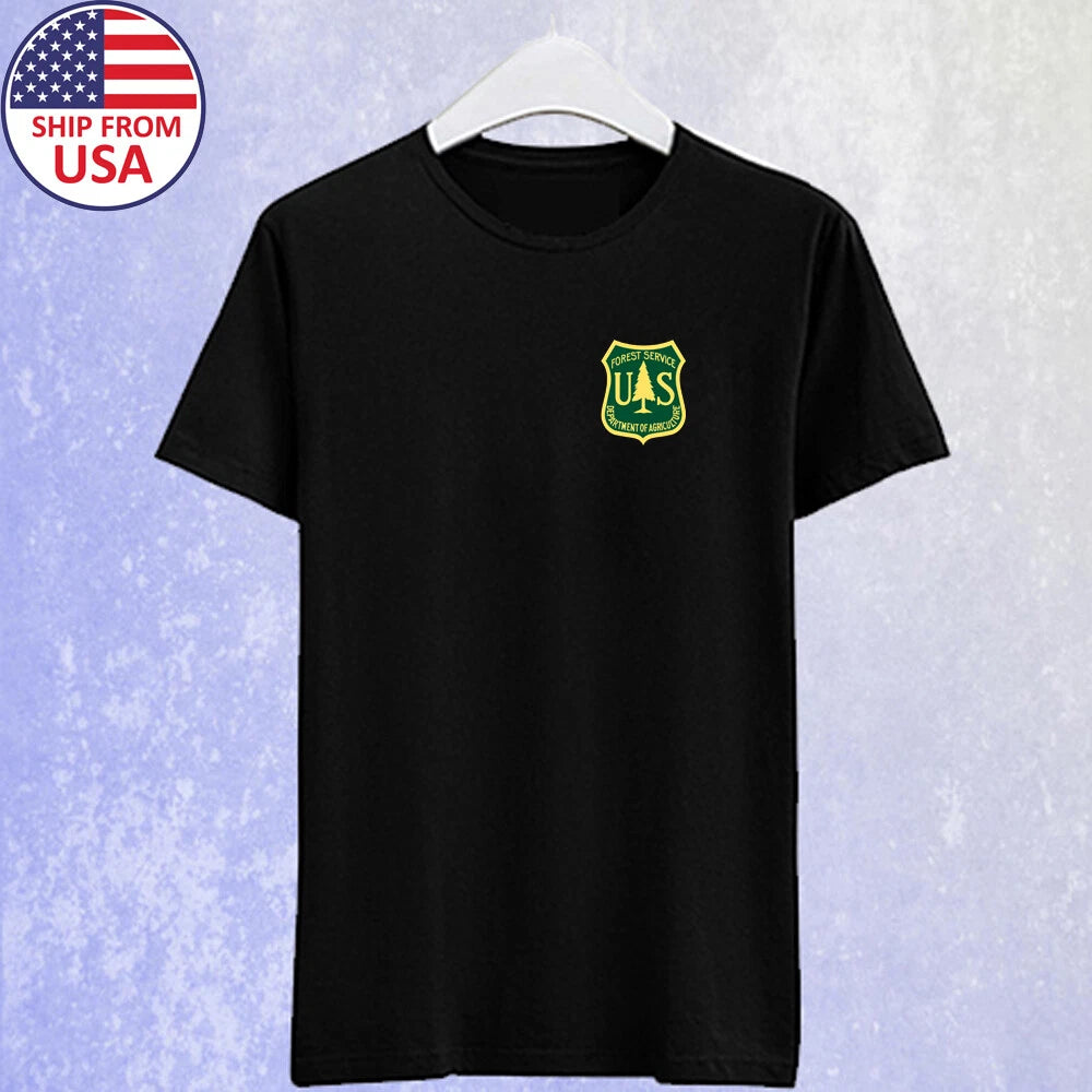 US Forest Service Men's Blak Size S-5XL