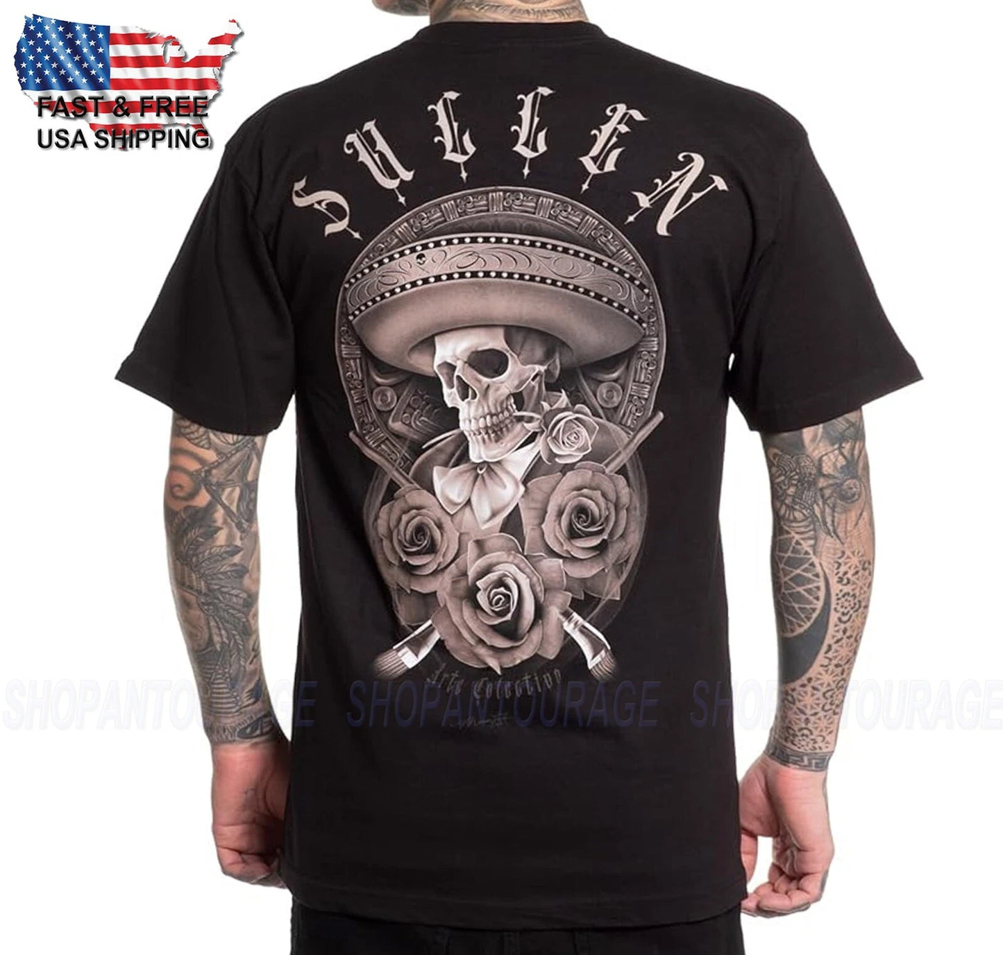 Sullen Art Collective Sicario Standard Fit SCM5608 Short Sleeve Men`s T-shirt