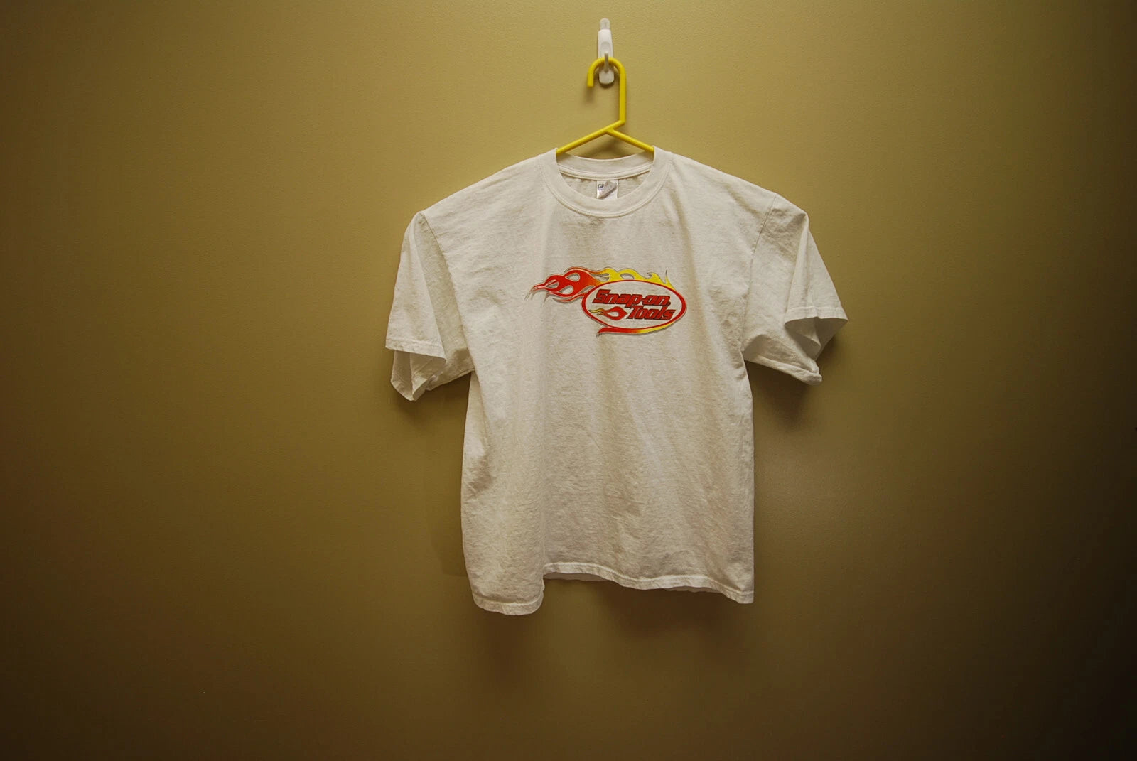 SNAP-ON TOOLS VINTAGE *XL* WHITE T-SHIRT DRAGSTER BRAND NEW