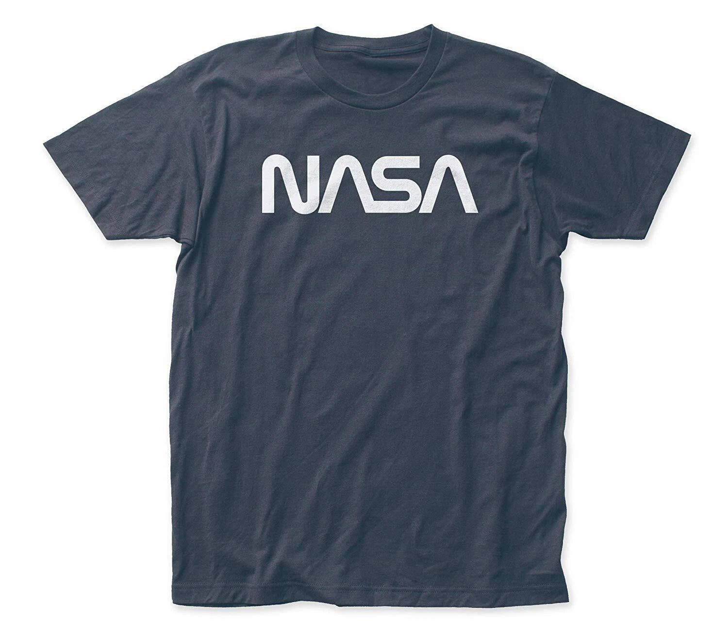 Authentic NASA Retro Logo Slim-Fit T-Shirt Indigo S-2XL NEW
