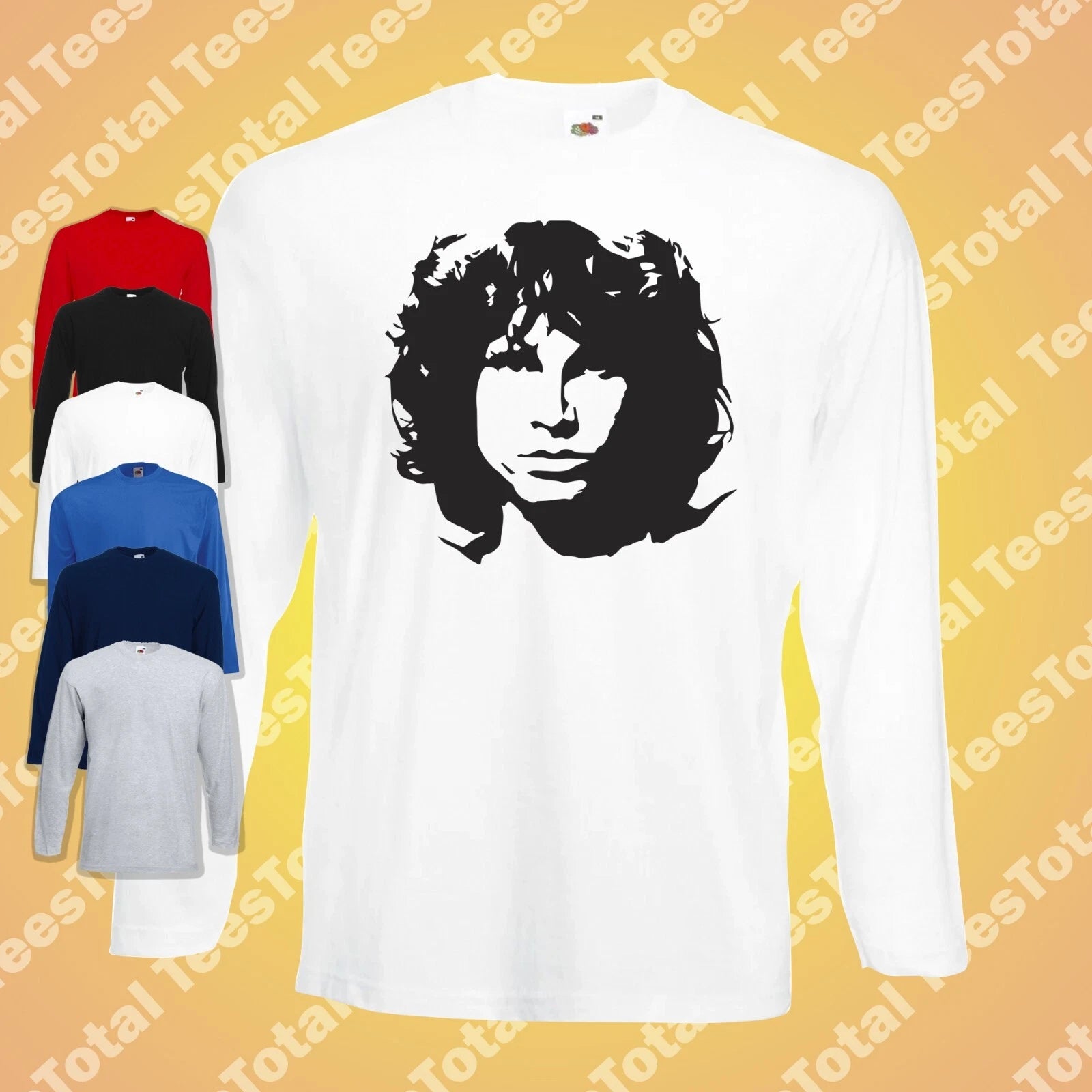 Jim Morrison Long Sleeve T-Shirt | The Doors | 60s | Rock | Retro | Music Band