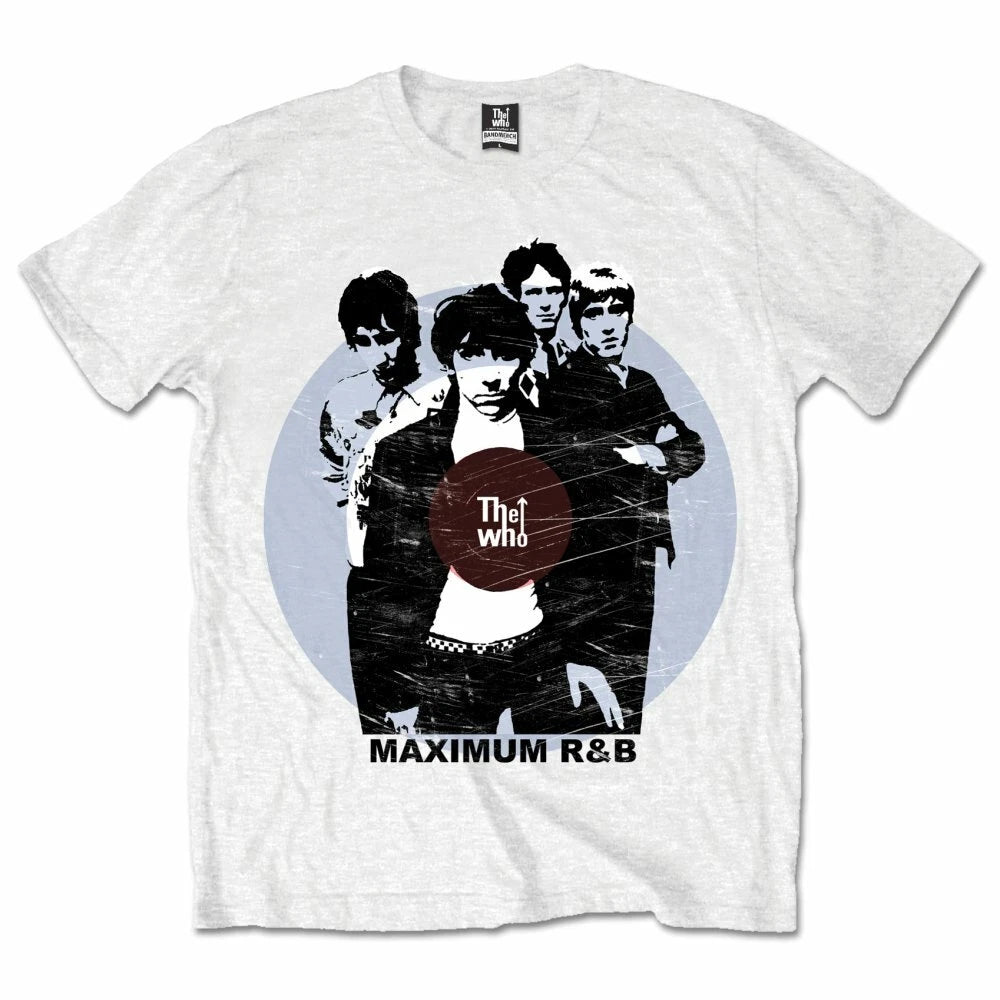 The Who Maximum R&B White Official Merchandise T-Shirt M/L/XL NEW