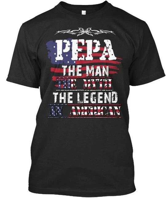 Pepa-man-myth-legend-an American Premium T-Shirt Made in the USA Size S to 5XL