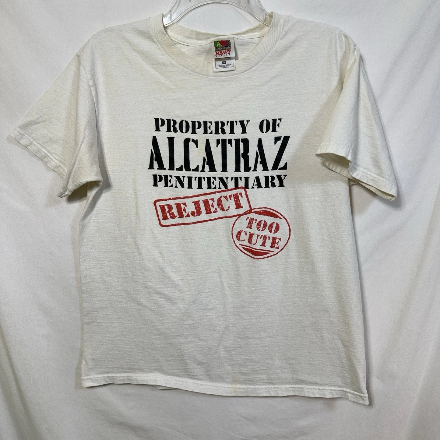 Vintage Property of Alcatraz Penitentiary Reject Too Cute Medium Graphic T-Shirt