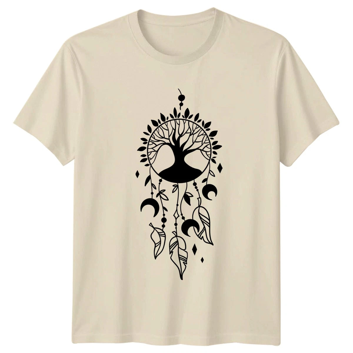 Tree Of Life Dreamcatcher Celestial T-Shirt Bohemian Hippie Nature Spirituality