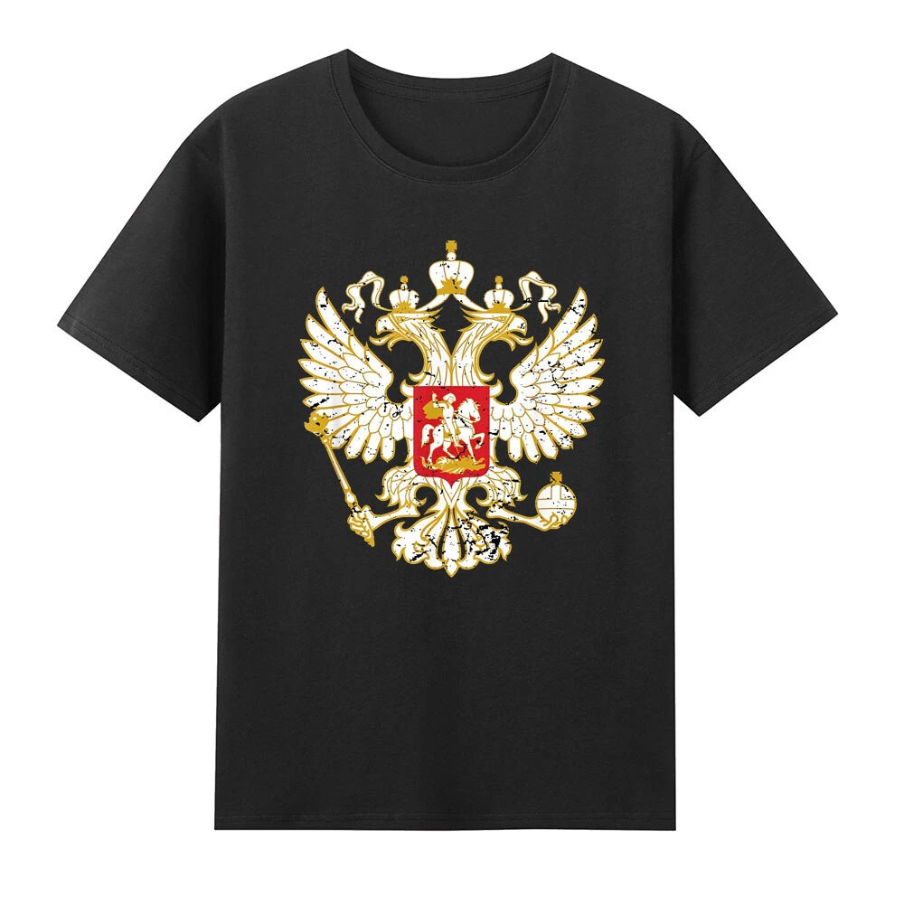 Russian Eagle Russia Inspired Design Ideal Gift Cool Men's Short Sleeve T-Shirt