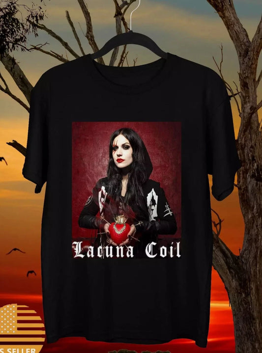 Cristina Scabbia Lacuna Coil Band Gift For Fan Tour T Shirt Full Size S-5XL