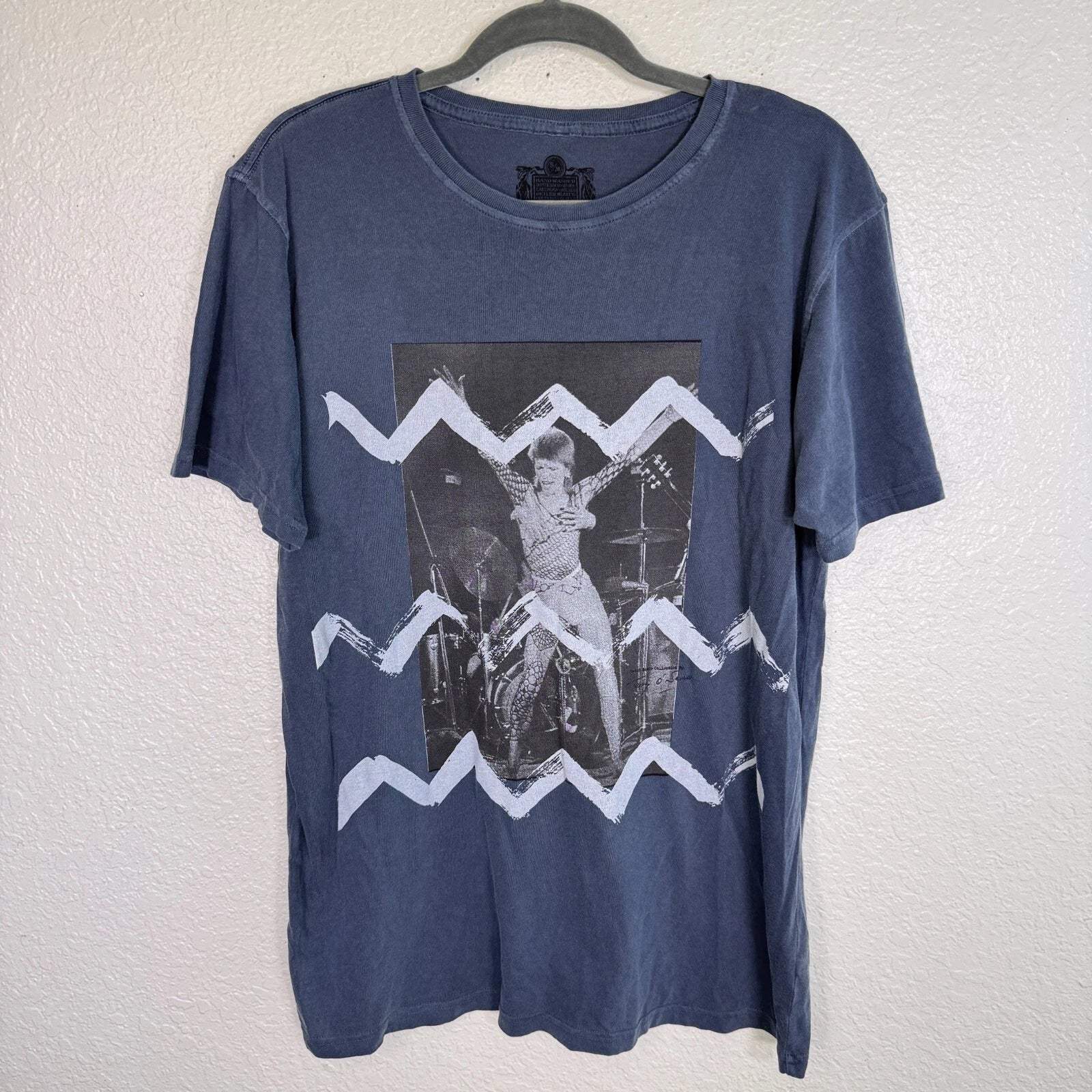 David Bowie Shirt Men Small Medium Terry Oneill Graphic Vintage Concert Tees S/M