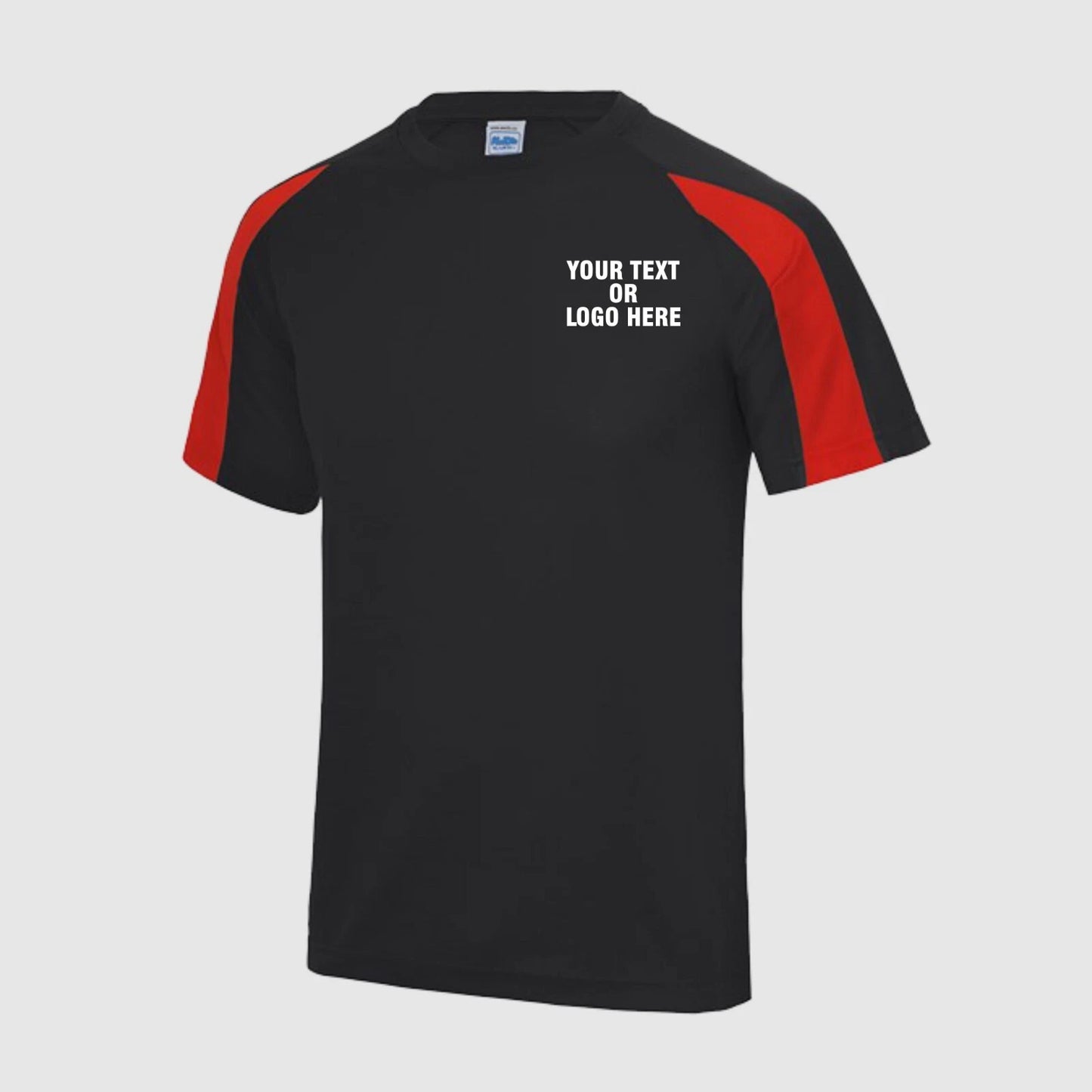 Custom Printed Personalised T-Shirt Your Text Cool Contrast Wicking Sports T Top
