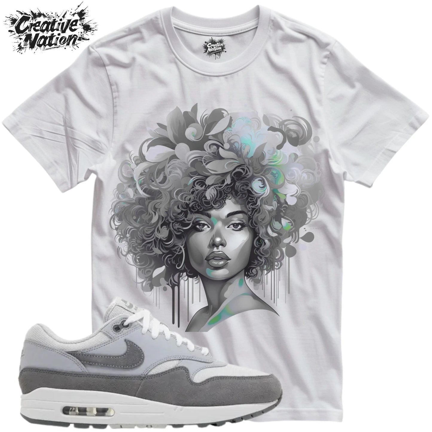 Shirt To Match Air Max 1 '87 Photon Dust Wolf Grey Unisex Tee Afro Shirt