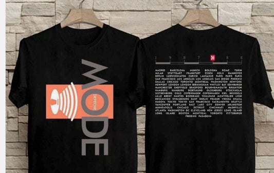 Depeche Mode Tour 1987-1988 T-Shirt, Music For The Masses Tour Tee, Depeche Mode