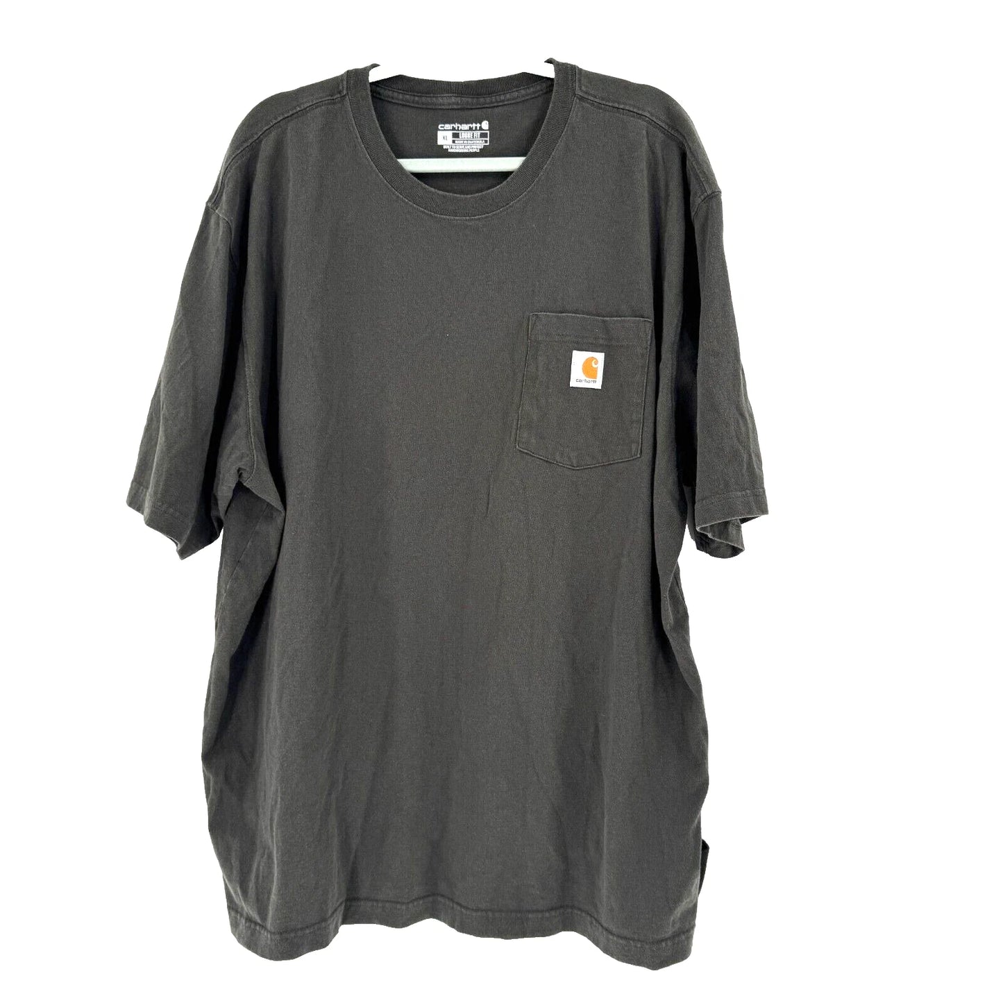 Carhartt Loose Fit T-Shirt Men's XL Gray Short Sleeve Pocket Workwear Rugged