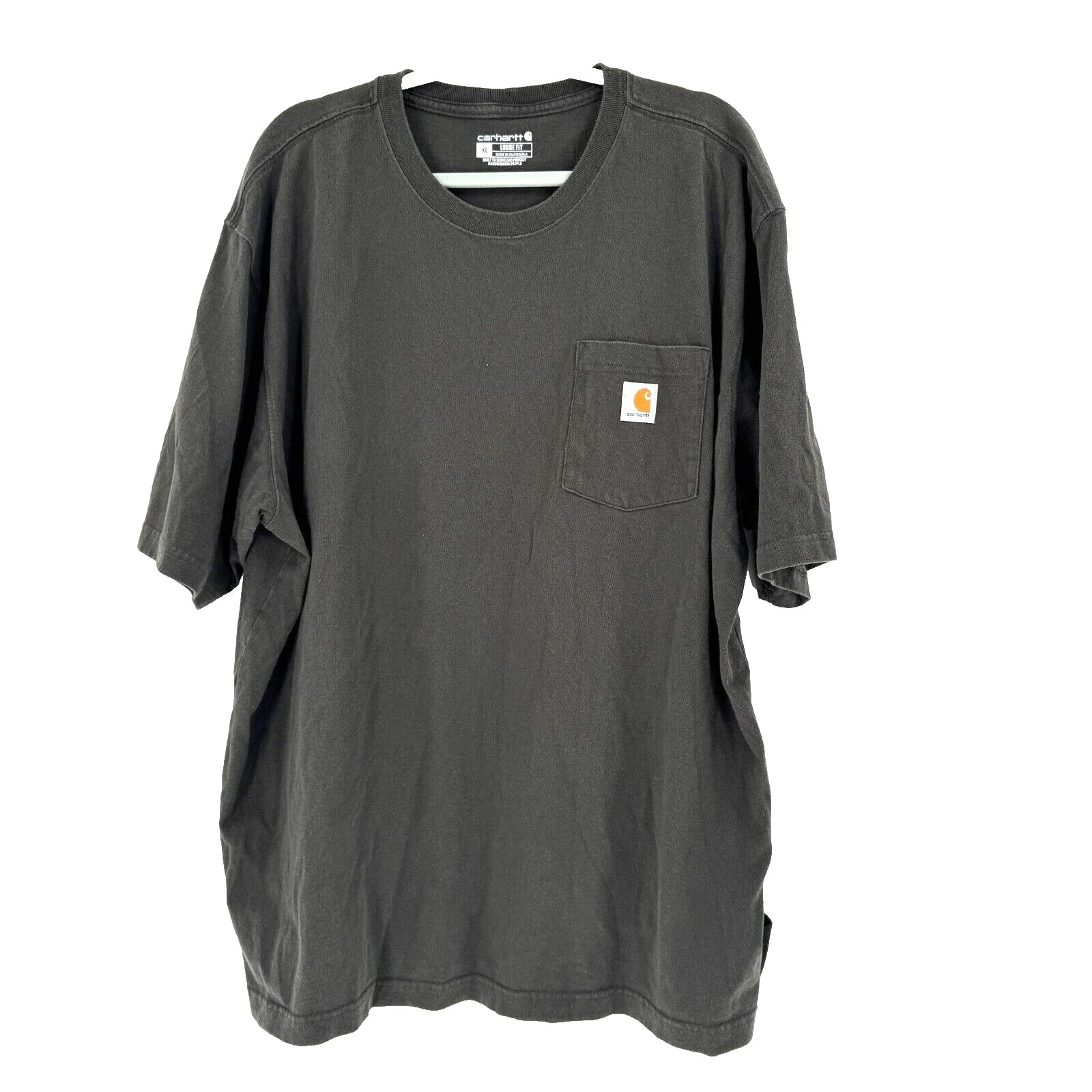 Carhartt Loose Fit T-Shirt Men's XL Gray Short Sleeve Pocket Workwear Rugged