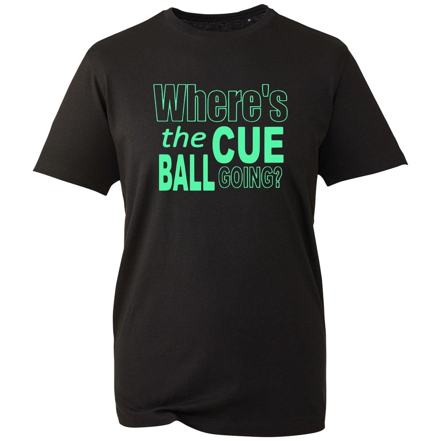 John Virgo Snooker T Shirt Where The Cue Ball Going Funny Slogan Mens Cotton Tee