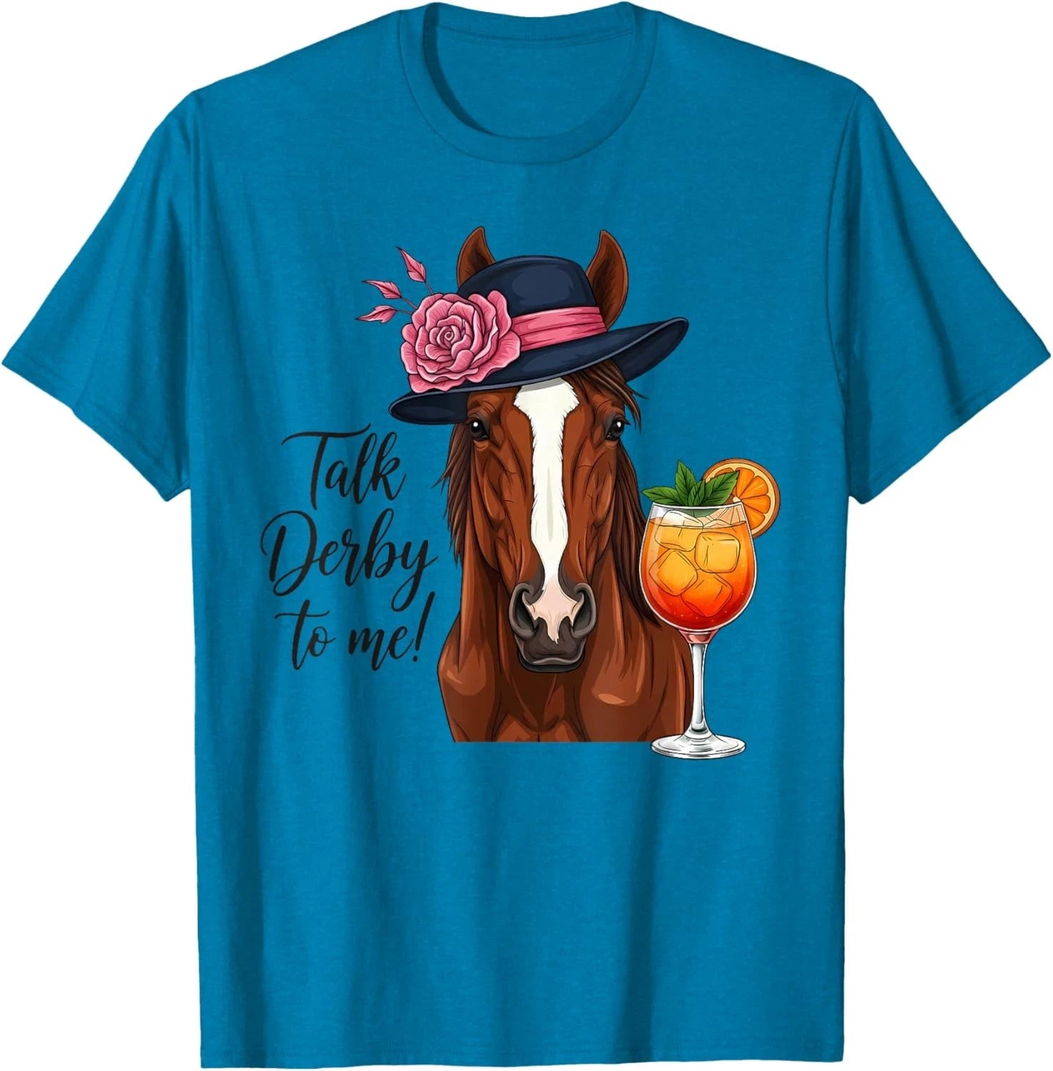 Talk Derby to Me Funny Racing Horse Unisex T-Shirt