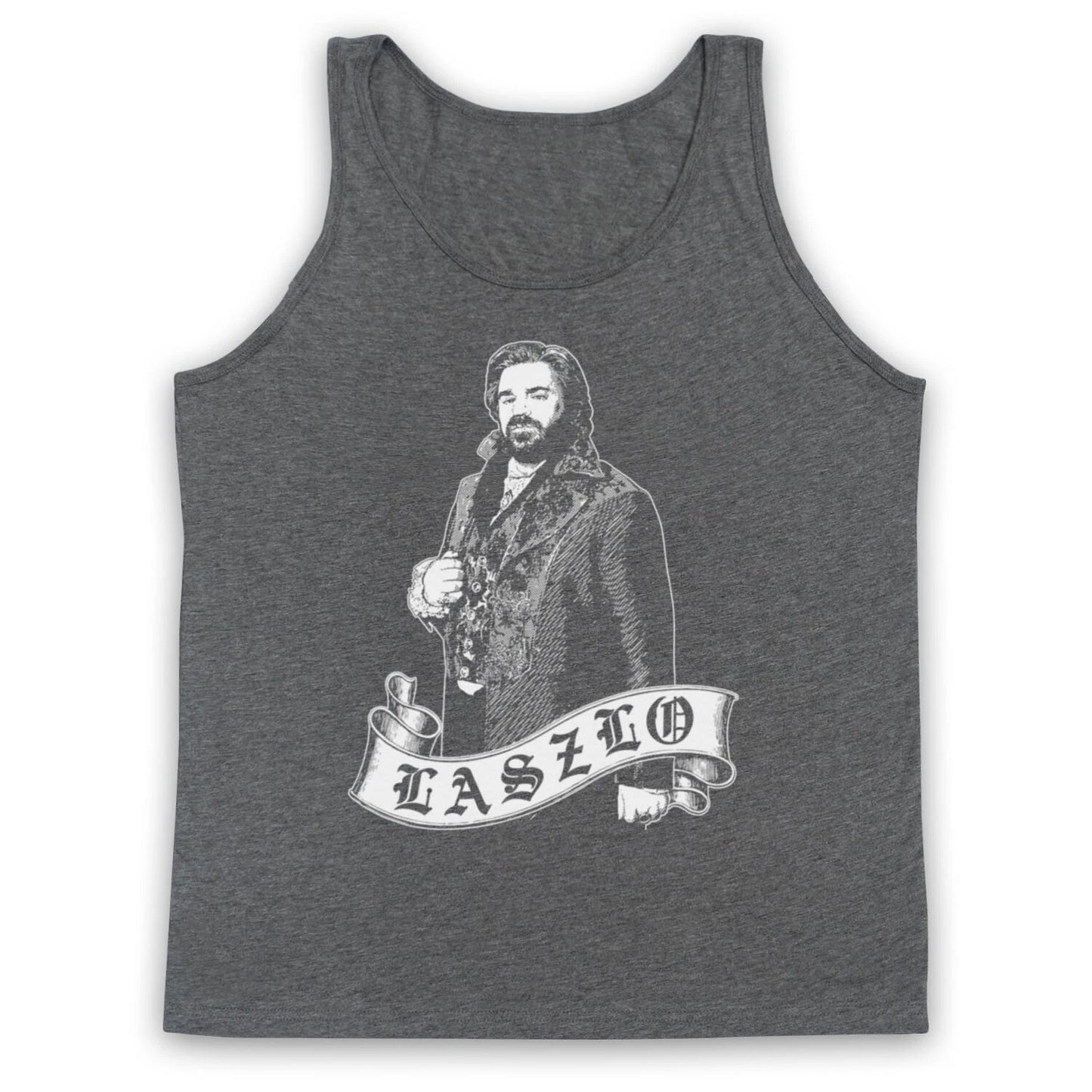 WHAT WE DO IN THE SHADOWS UNOFFICIAL LASZLO TRIBUTE ADULTS VEST TANK TOP
