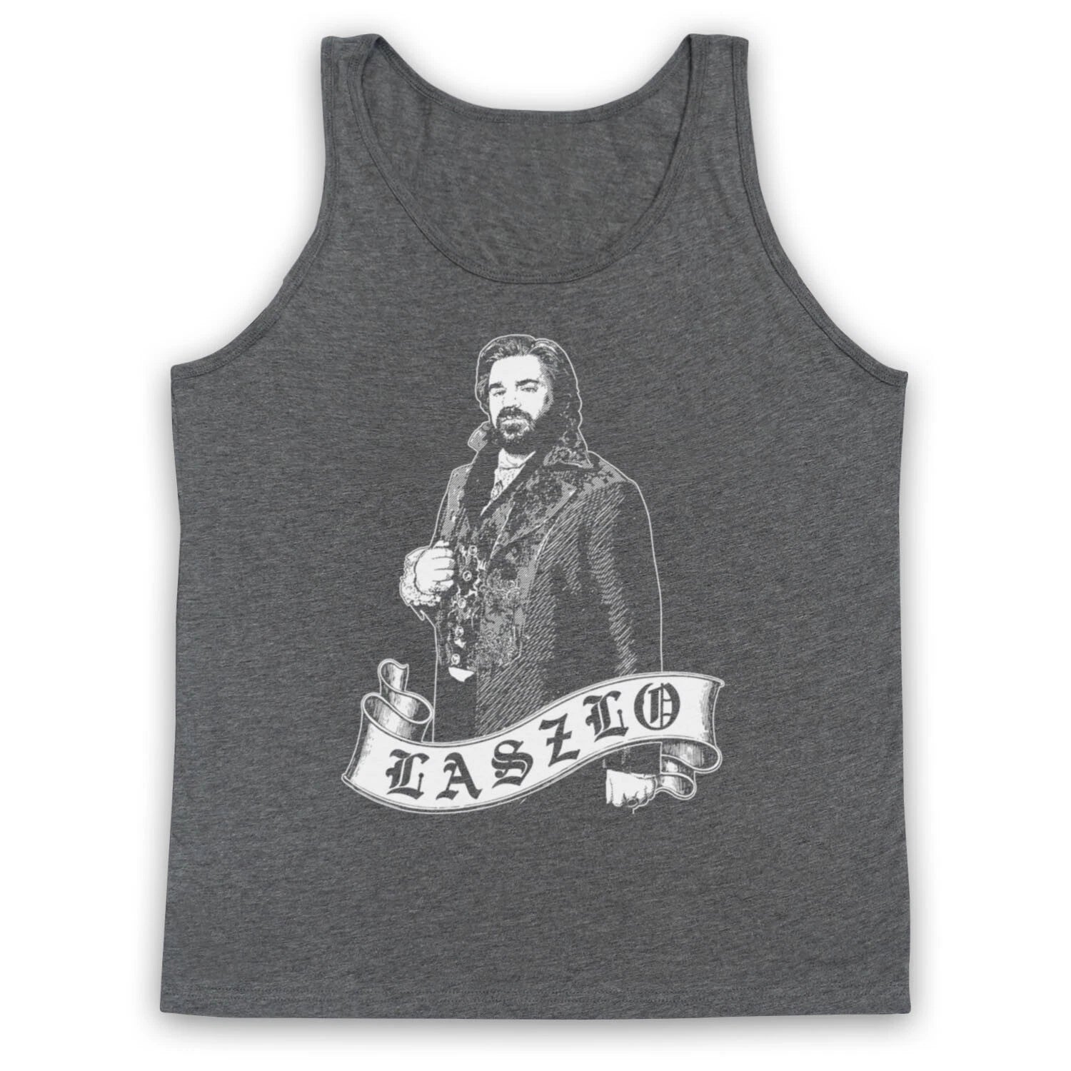 WHAT WE DO IN THE SHADOWS UNOFFICIAL LASZLO TRIBUTE ADULTS VEST TANK TOP