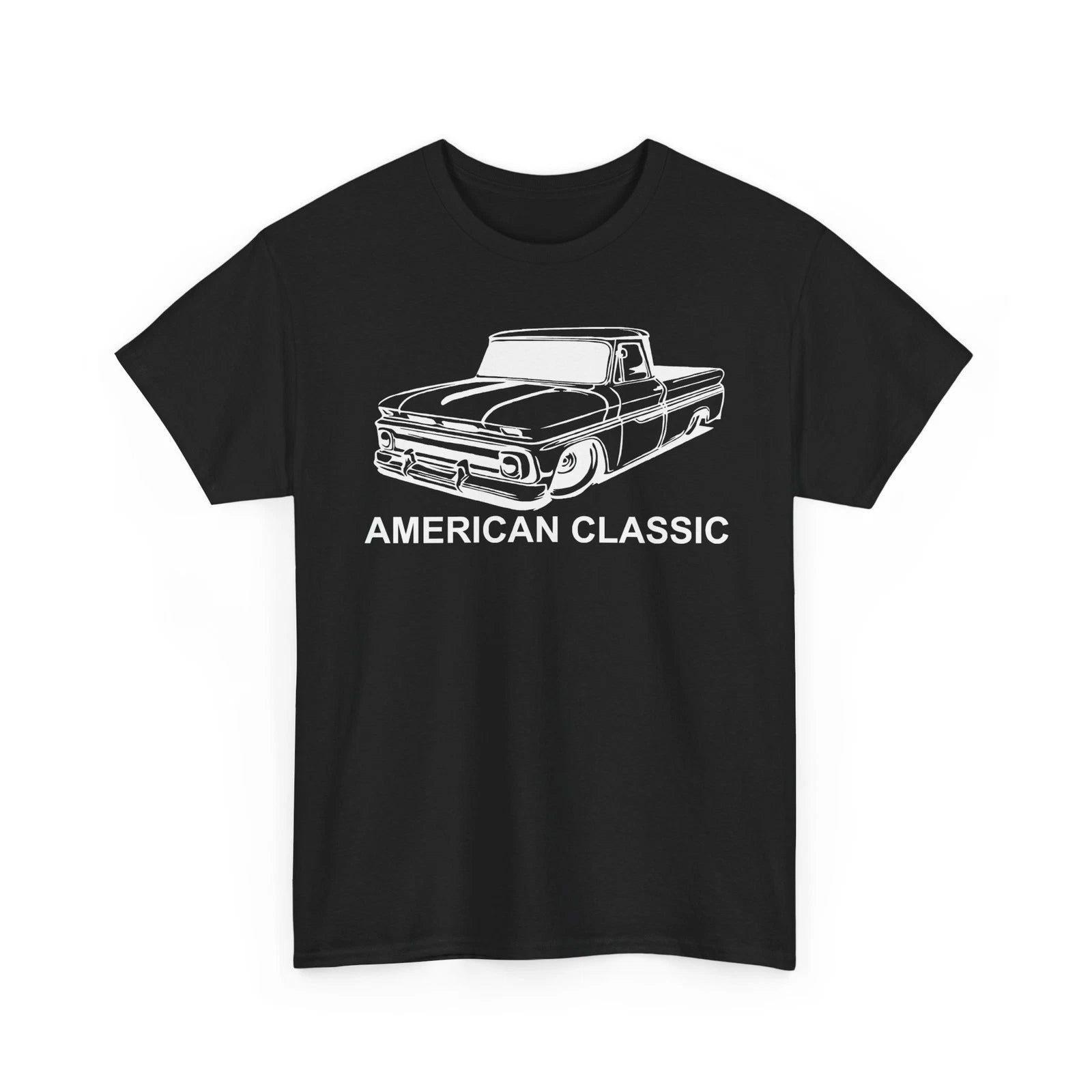Vintage Racing C10 Hotrod Fleetside 60-66 Pickup Truck Heavy Cotton Tshirt