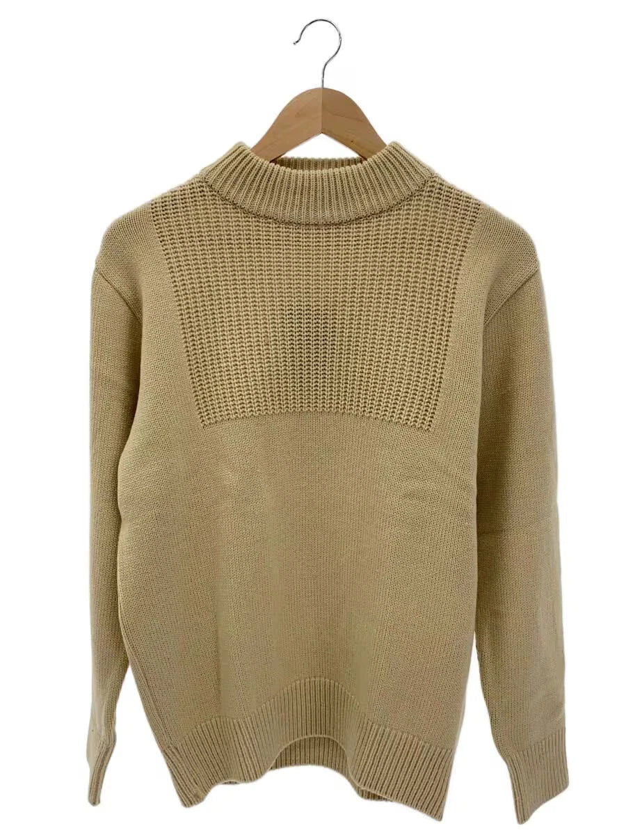 Dress hippy knit sweater (thick) S Acrylic BEG Plain