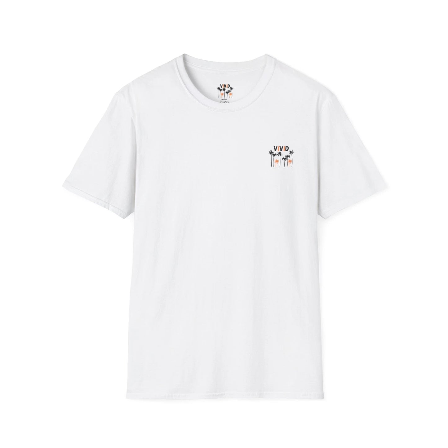 Vivid Summer T-Shirt, Beachwear Style Gift Tee, Unisex Softstyle Top