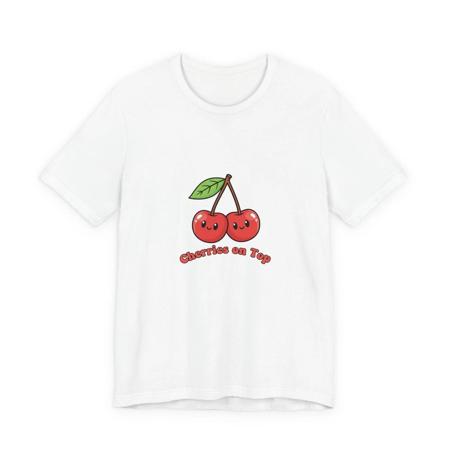Kawaii Cherry Graphic Tee | vintage cherry design, fruit motif