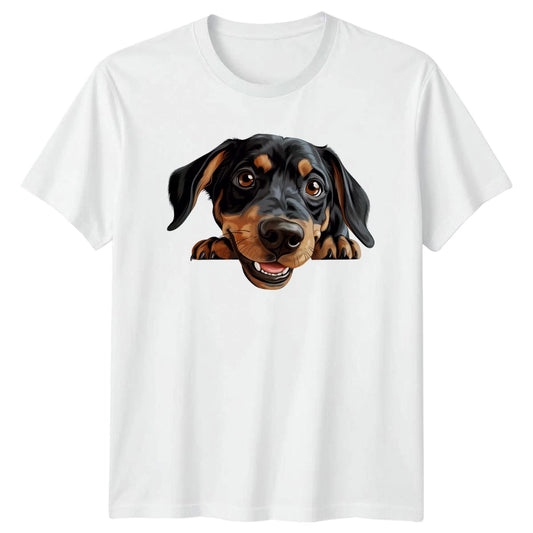 Cute Happy Puppy Dog Face T-Shirt Puppy Dog Lover Gift For Him And Her