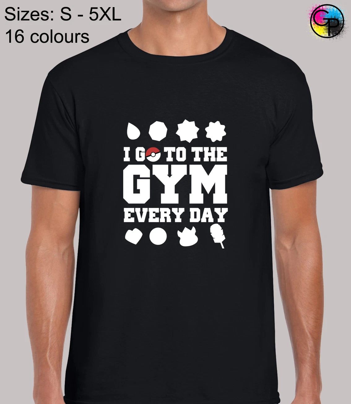 I Go To The Gym Pocket monster inspired Novelty Regular Fit T-Shirt for Men