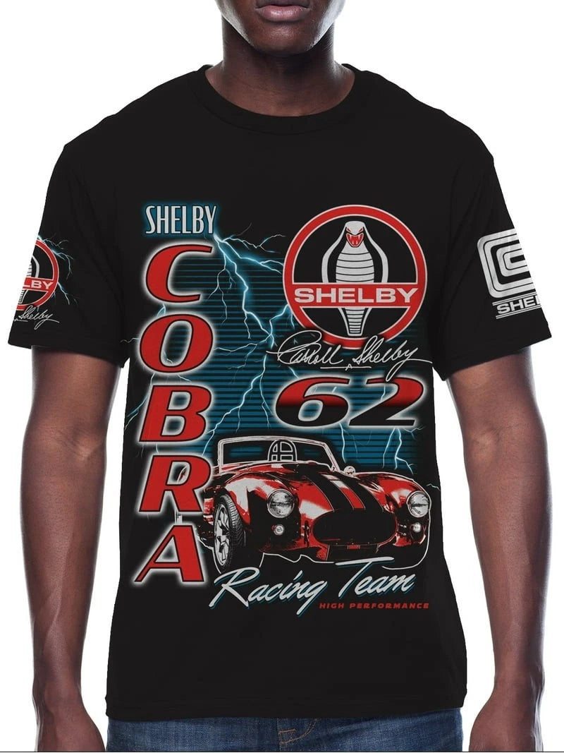 Shelby Cobra CLASSIC MENS Black T-SHIRT.  See PICS.