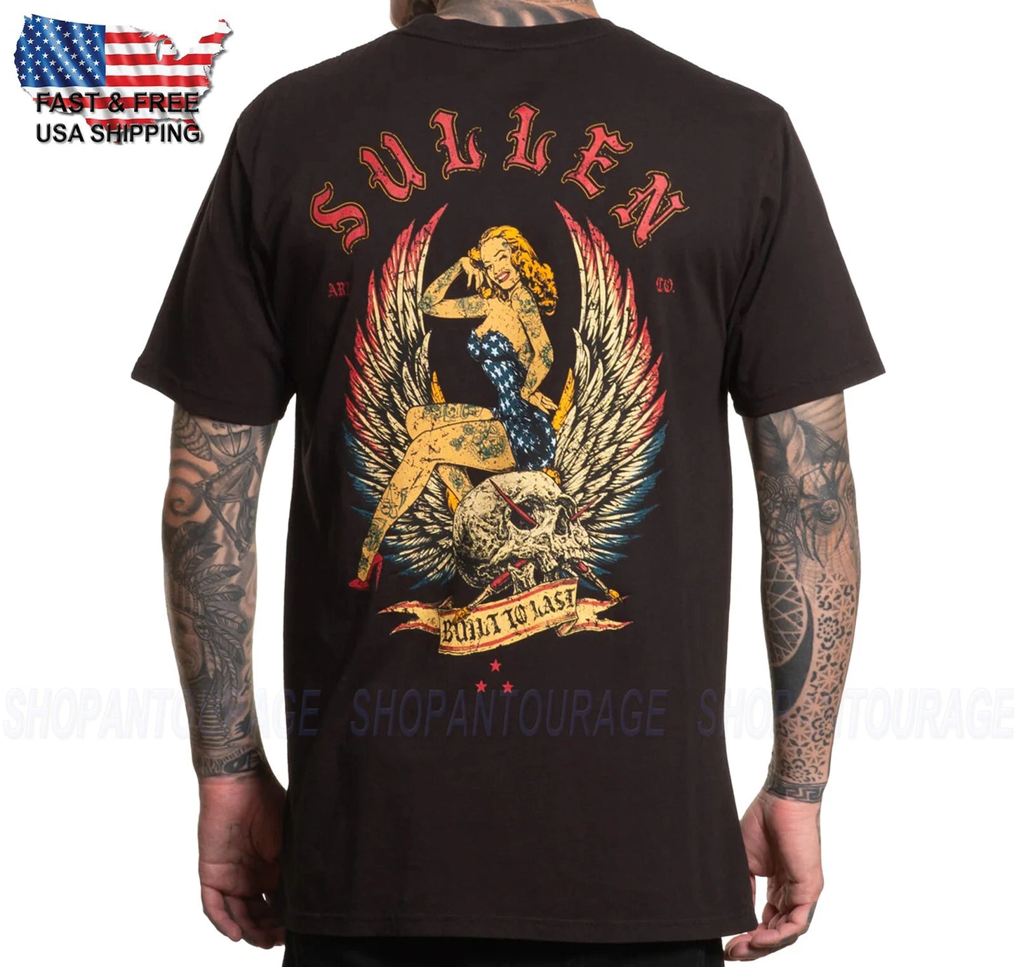 Sullen Art Collective Americana Premium Fit SCM6872 T-Shirt for Men