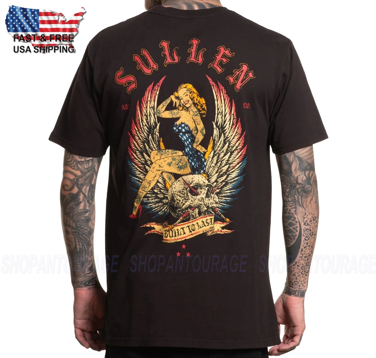 Sullen Art Collective Americana Premium Fit SCM6872 T-Shirt for Men