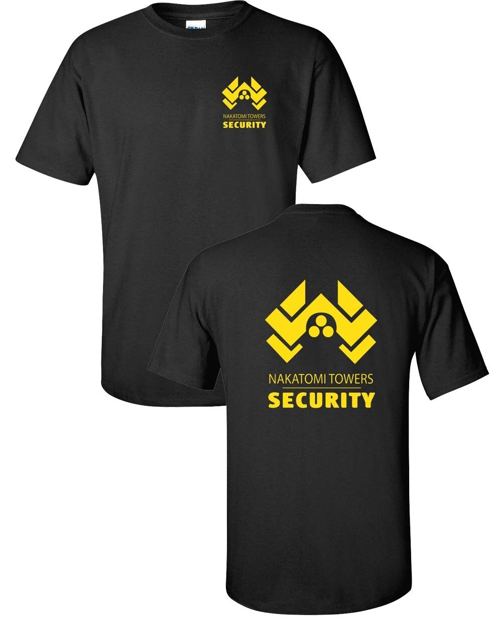 Nakatomi Towers Security Die Hard FRONT & BACK  Unisex Tee Shirt 304