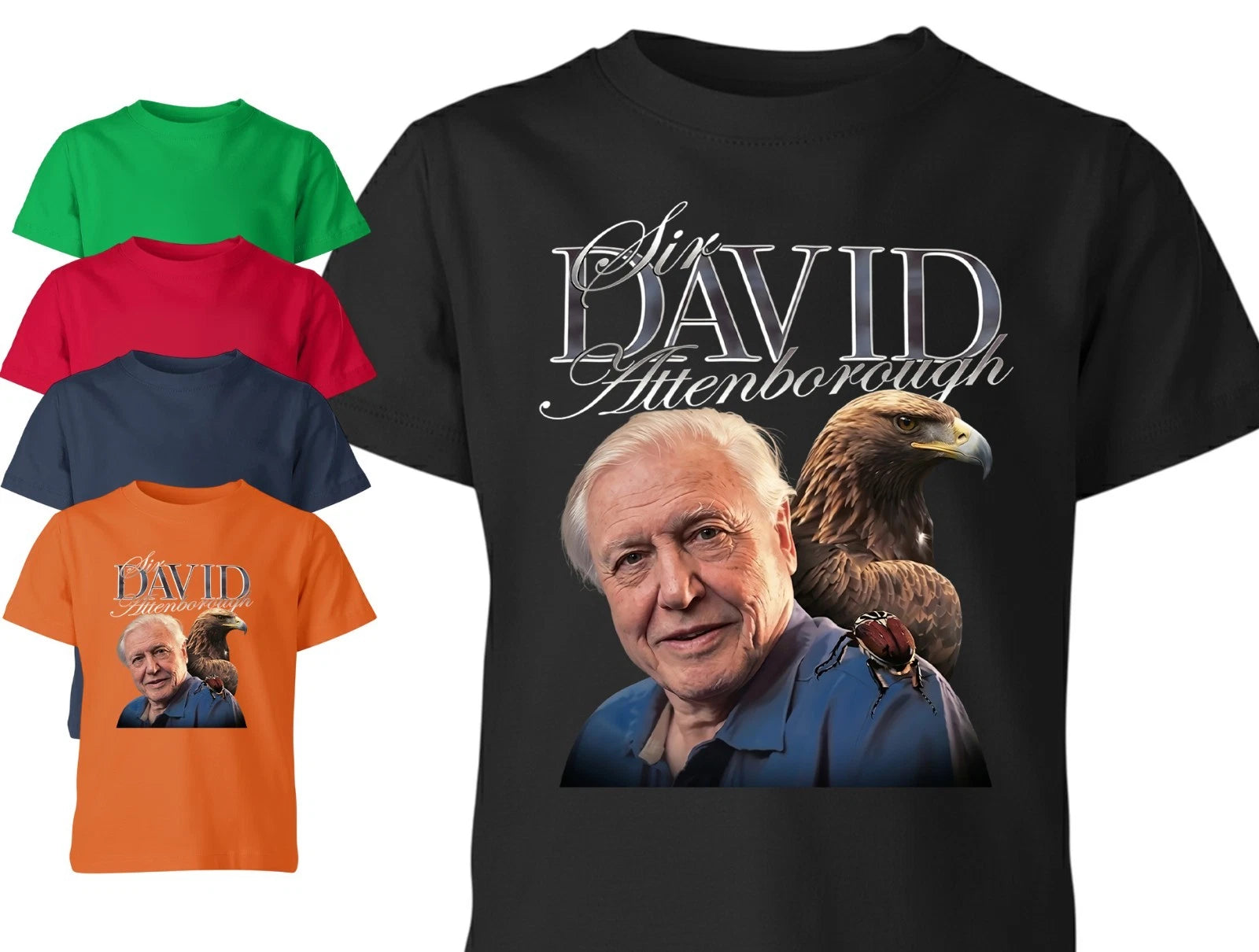 Sir David Attenborough Unisex T Shirt Cool Gift Fan Top Tee Men Women