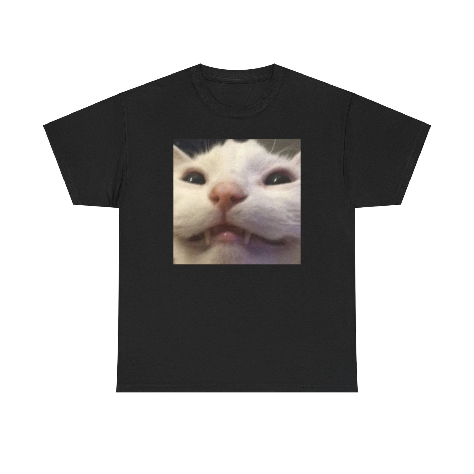 Cute Cat Unisex Male or Female Cotton Tee Funny Shirt, Parody, Gift, Meme