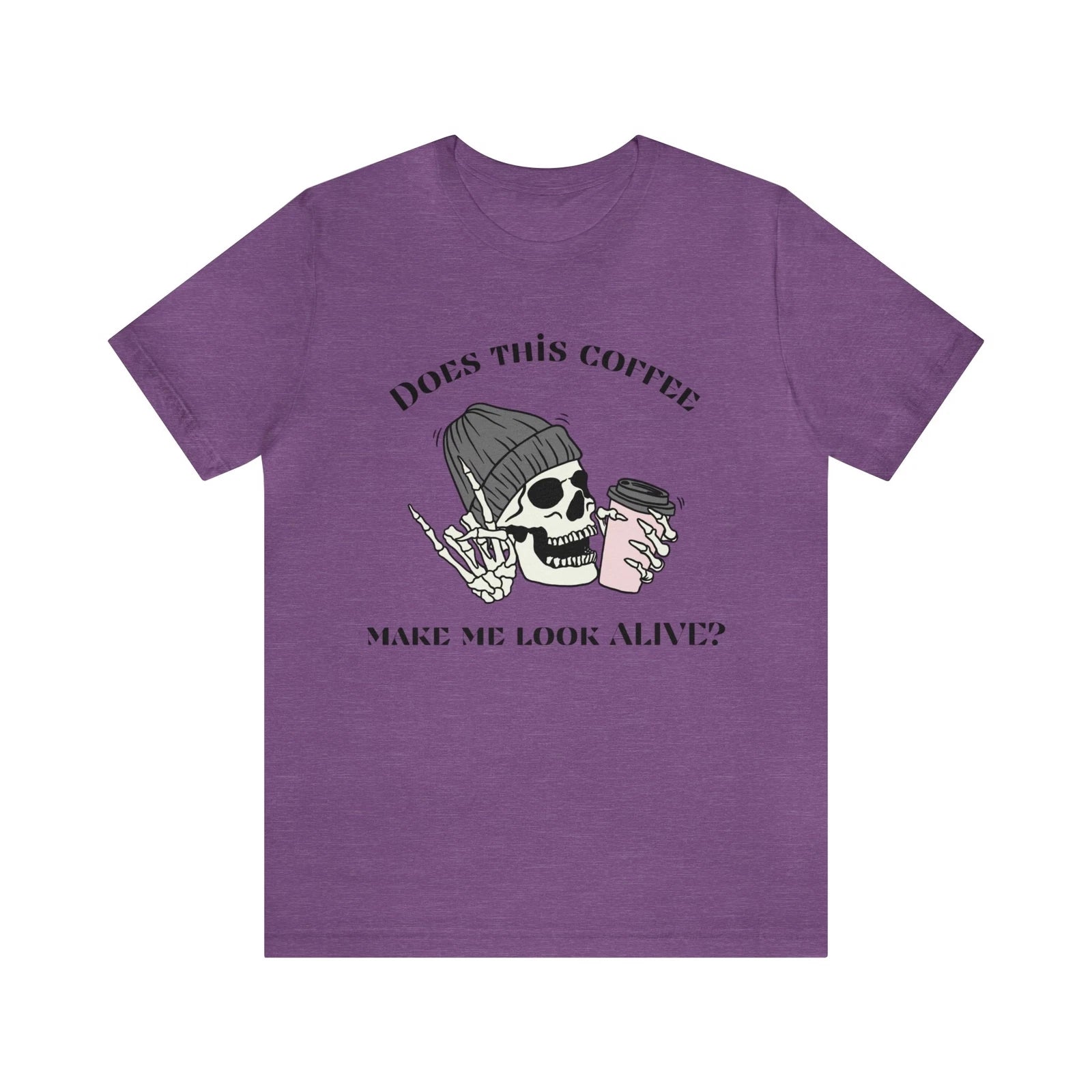 Funny Coffee Shirts - Skeleton - Caffeine - Unisex Jersey Short Sleeve Tee