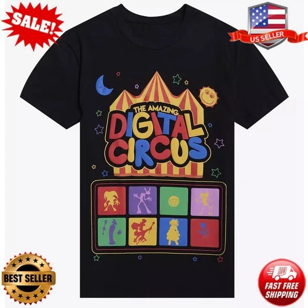 NEW The Amazing Digital Circus Puff Print T-Shirt S-5XL