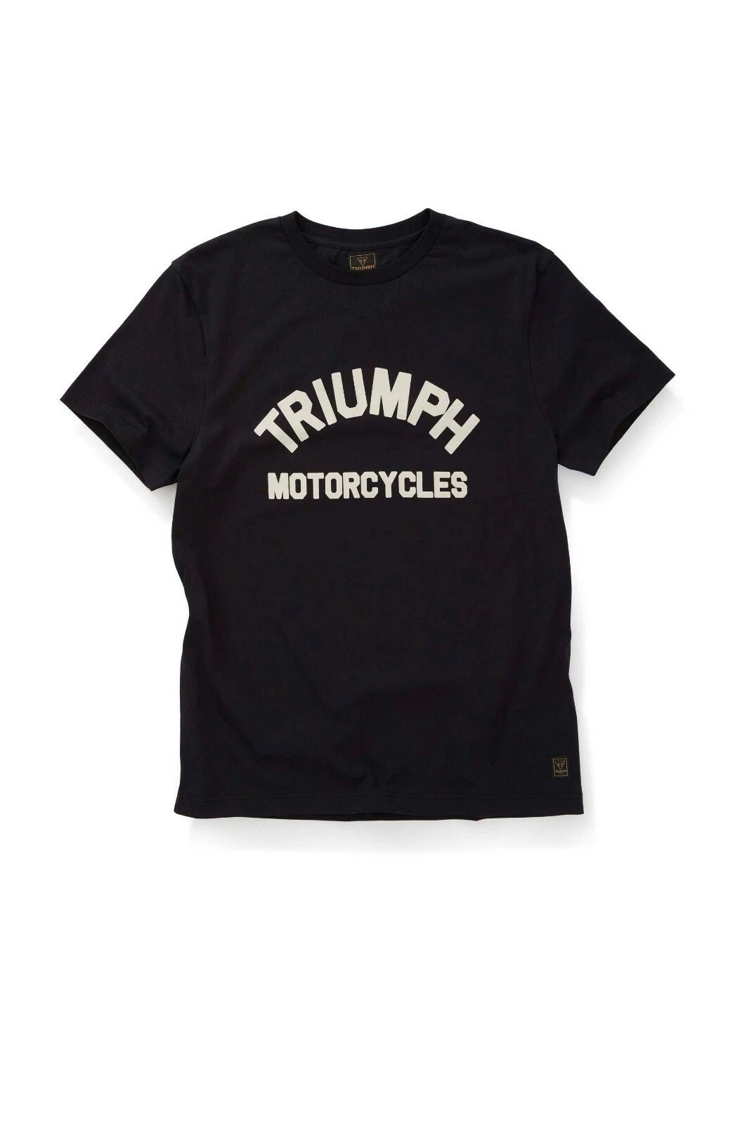 GENUINE Triumph Motorcycles Burnham Logo Print T-Shirt - Jet Black