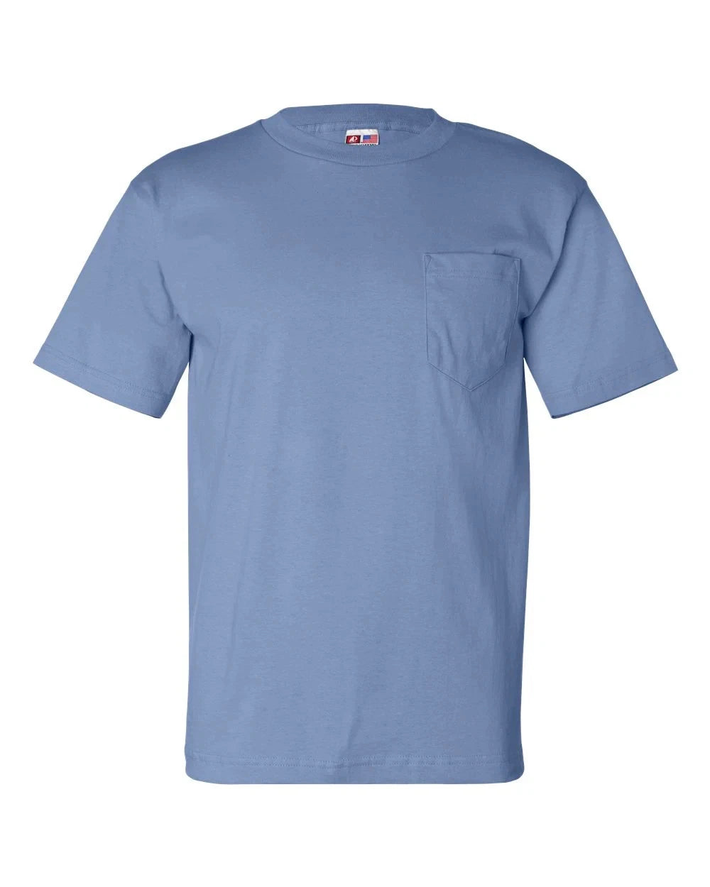 Bayside - Unisex USA made pocket T shirt  - 7100 - 4XL - 100% Cotton