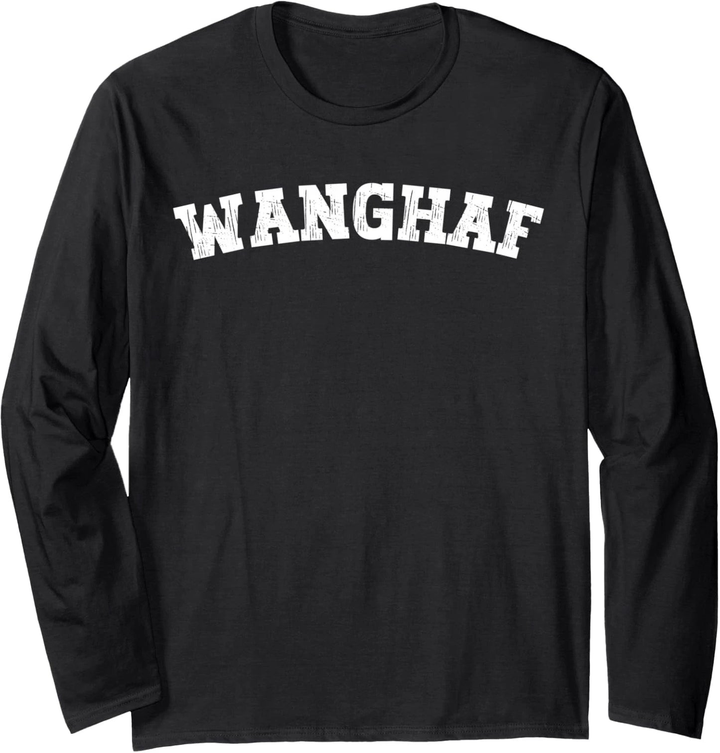 WANGHAF Meme Funny  Design Minimalist Letters Long Sleeve T-Shirt