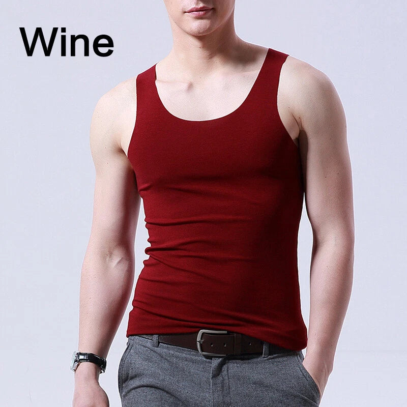 Men Summer Gym Sleeveless Fitness Sports Casual Vest T-Shirt Seamless Tank Tops