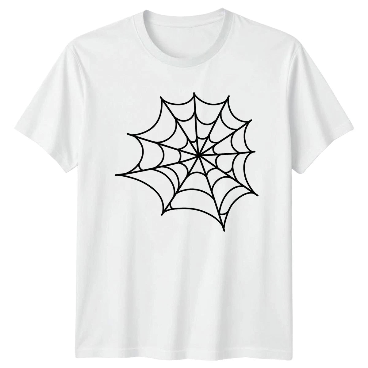Spider Web Unisex T-Shirt Halloween Gothic Halloween Gift For Him And Her