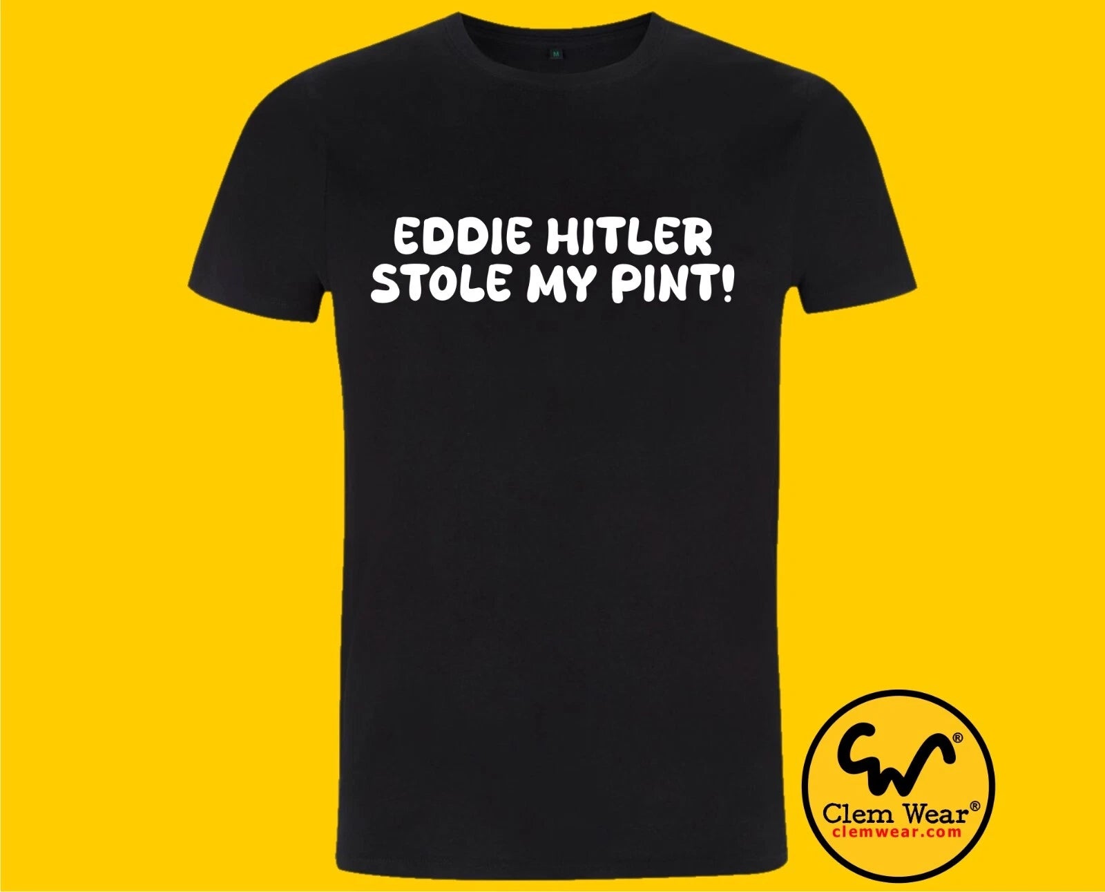 Bottom tshirt tee t-shirt EDDIE HITLER STOLE MY PINT Rik Mayall funny comedy