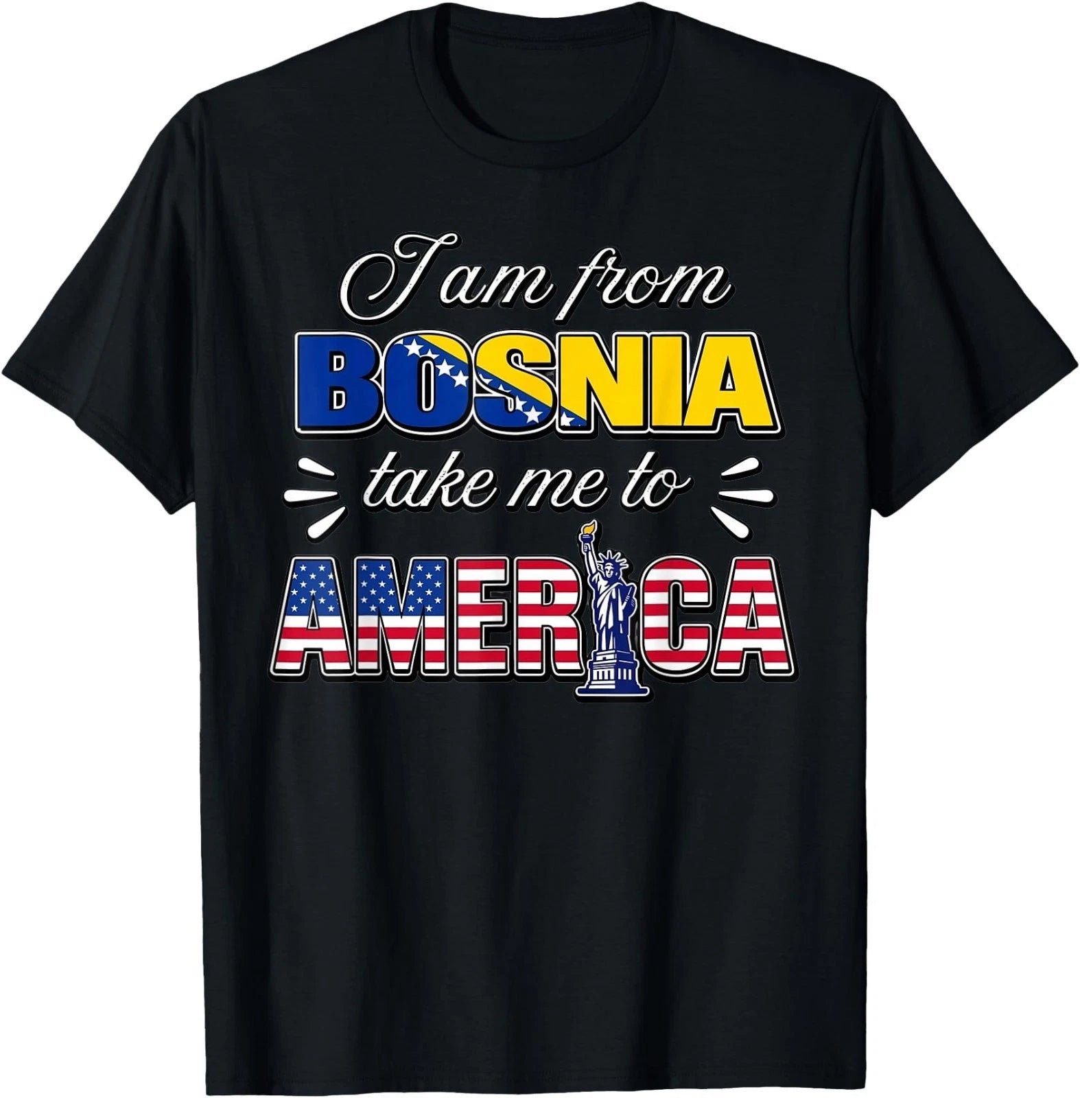 I Am from Bosnia Take Me to America T-Shirt