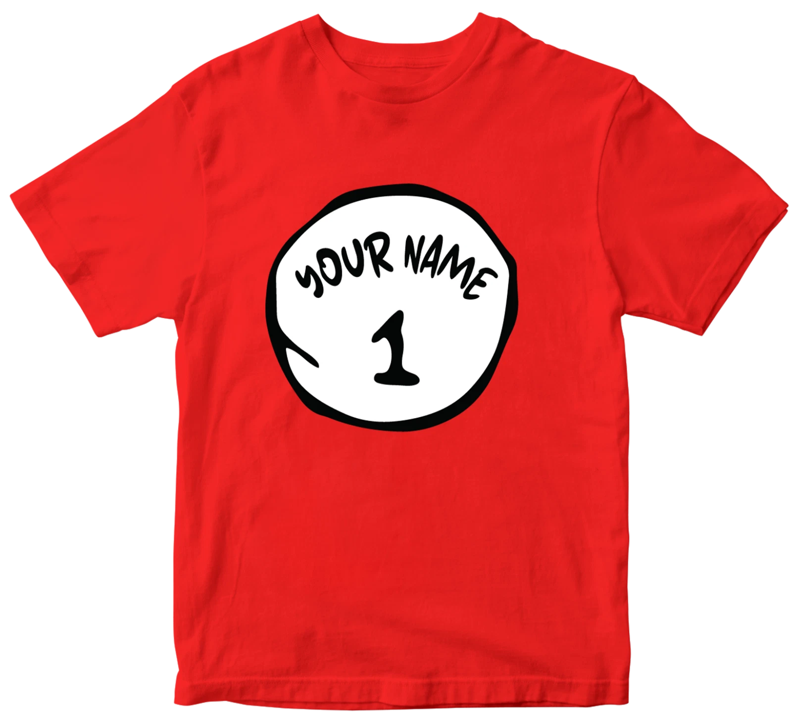 Personalised Custom Your Name t shirt Thing One 1 Thing Two 2 Funny book day top
