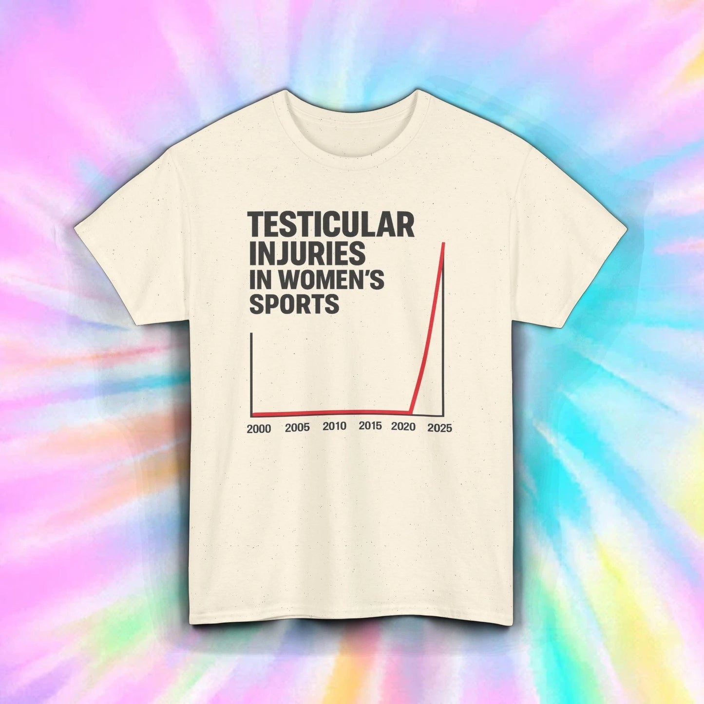 Testicular Injuries Womens Sports Funny Graph Meme Tee S-5XL Political