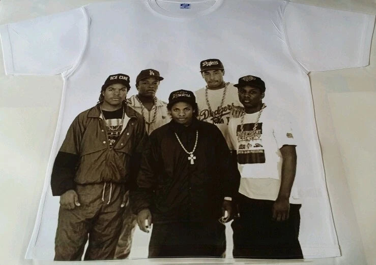 Custom NWA Sublimated Shirt  laney bred oreo carmine gamma legend